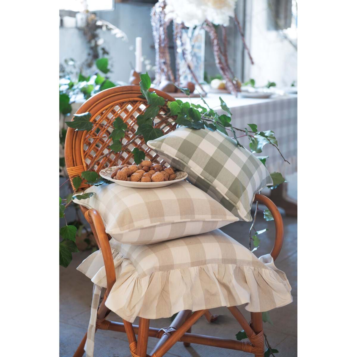 BLANC MARICLÒ - Copricuscino con Gala Bolgheri Collection Naturale