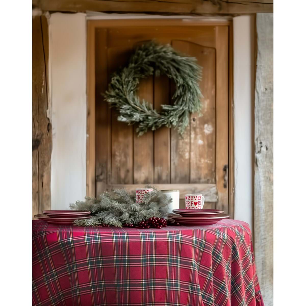 BLANC MARICLÒ - Runner con gala Magia Tartan