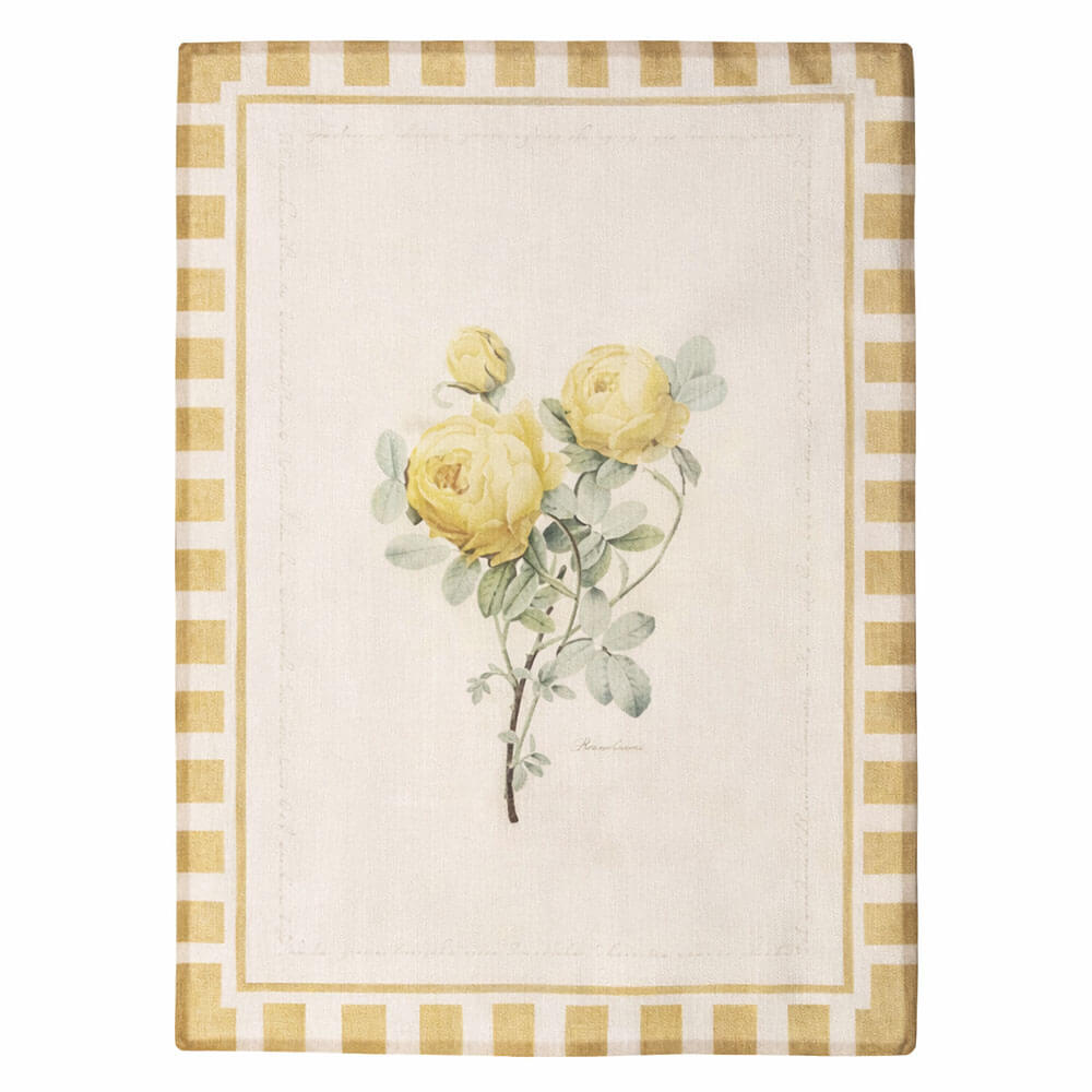 BLANC MARICLÒ Strofinaccio L'orto "Rose Gialle"