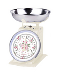 Bilancia cucina Isabelle Rose ella beige fiori, shabby chic