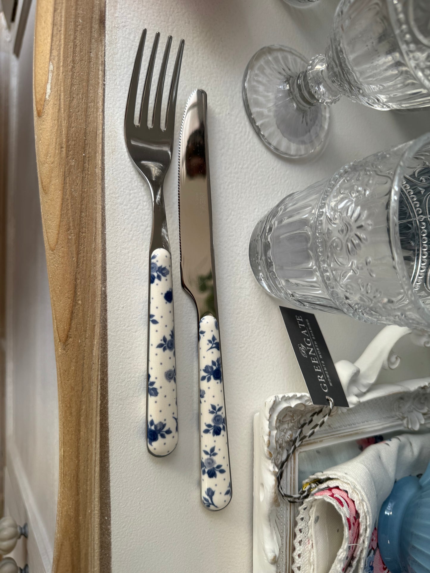 Neva Posateria - Roses Blu set 24 pezzi