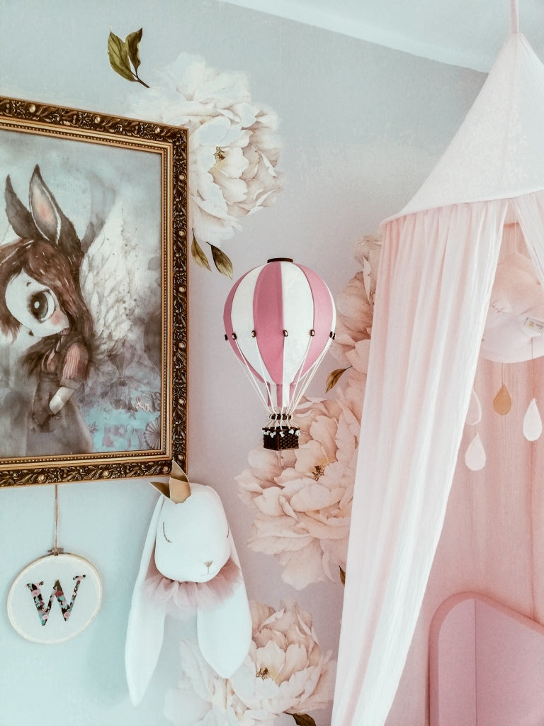 Super Balloon Mongolfiera S/M colore white/powder pink
