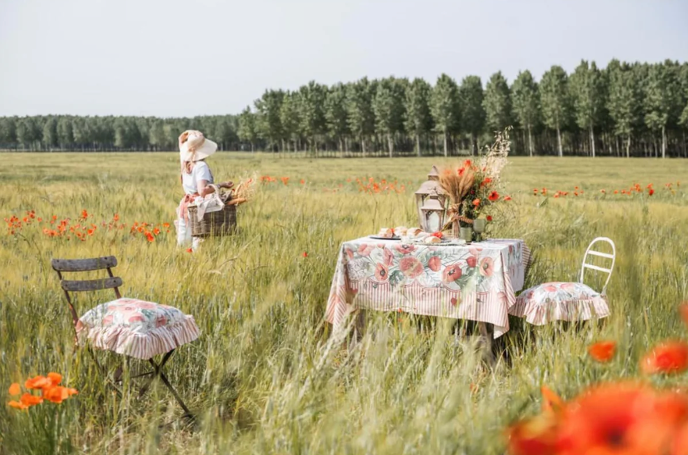 BLANC MARICLÒ - Tovaglia cerata Coquelicot