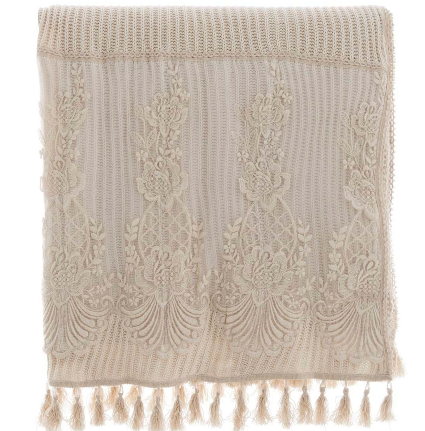 BLANC MARICLÒ Copritutto Dentelle Naturale