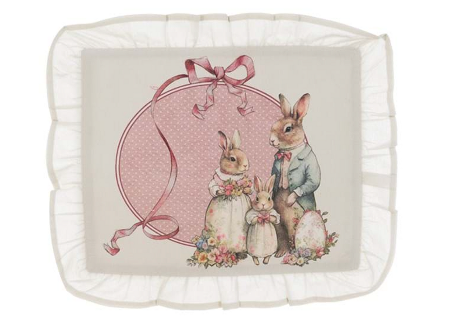BLANC MARICLÒ -Tovagliette di Pasqua 2 varianti Joyeuses Paques