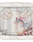 BLANC MARICLÒ -Tovagliette di Pasqua 2 varianti Joyeuses Paques