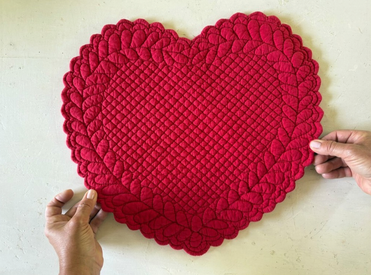 BLANC MARICLÒ Tovaglietta a Cuore Amore