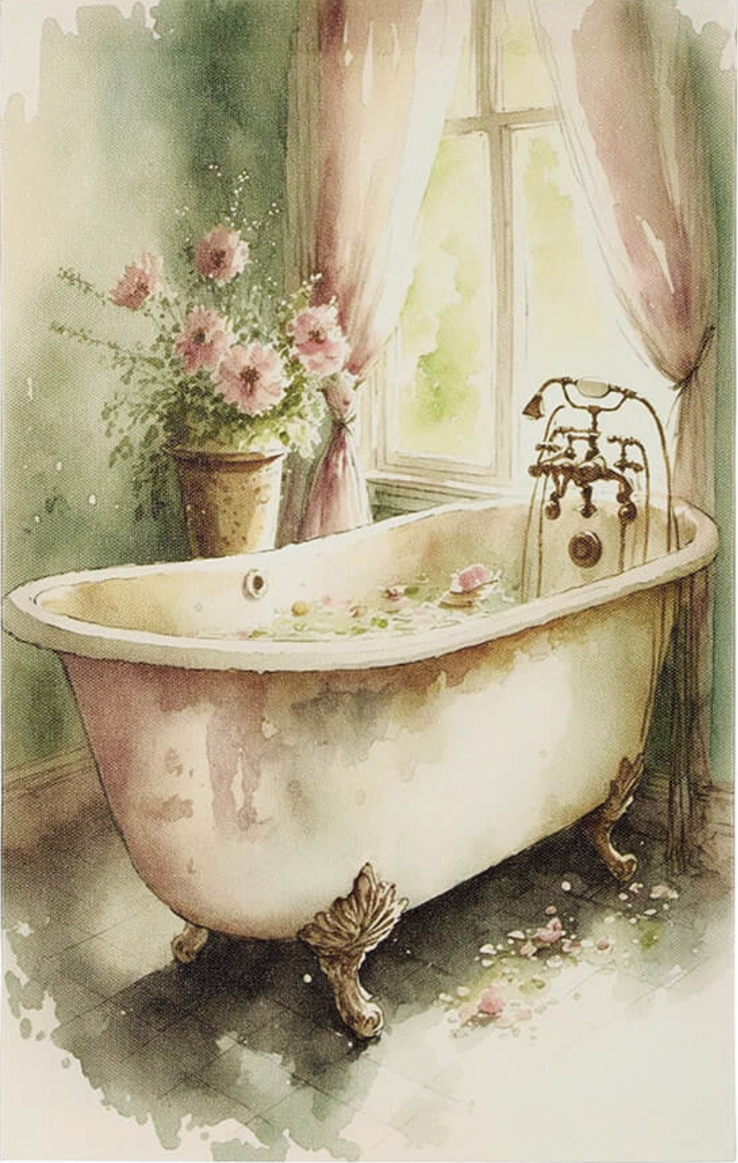 Nuvole di Stoffa - Quadro vasca da bagno
