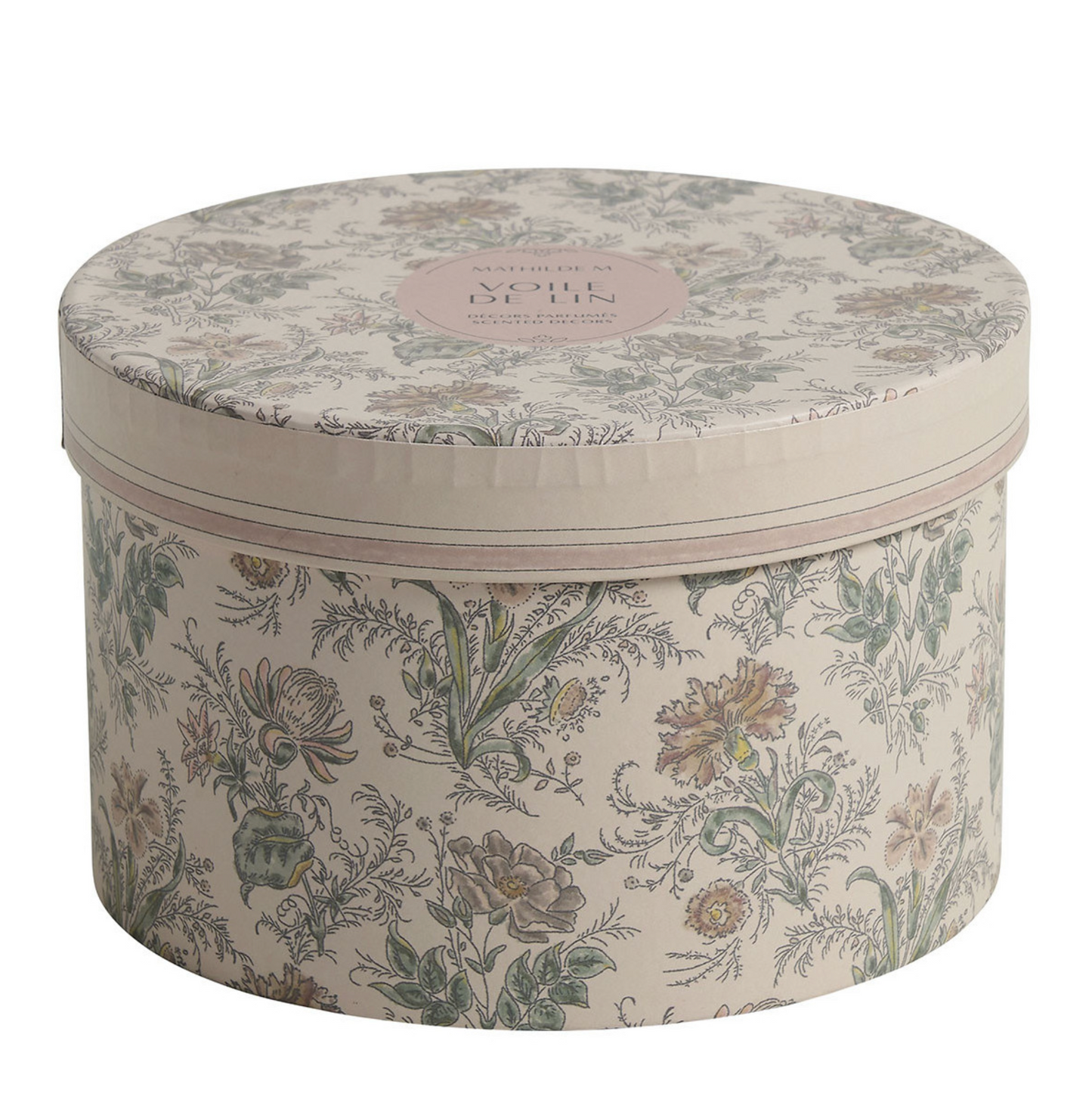 MATHILDE M. Cofanetto con 5 decori profumati in gesso Voile de LIn