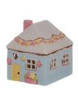 Isabelle Rose - Casa portatealight in ceramica azzurra