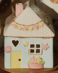Isabelle Rose - Casa portatealight in ceramica azzurra