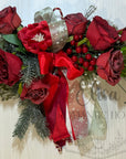 Tralcio Fiori Rosso linea "Natale"