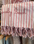 LOVELY SHABBY/BEACH- Telo mare fouta Esterel