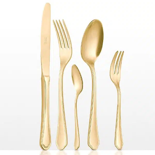 Neva Posateria - Vintage Collection Finitura Oro Set 24 pezzi
