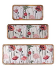 vassoio rettangolare Blanc Mariclò Coquelicot
