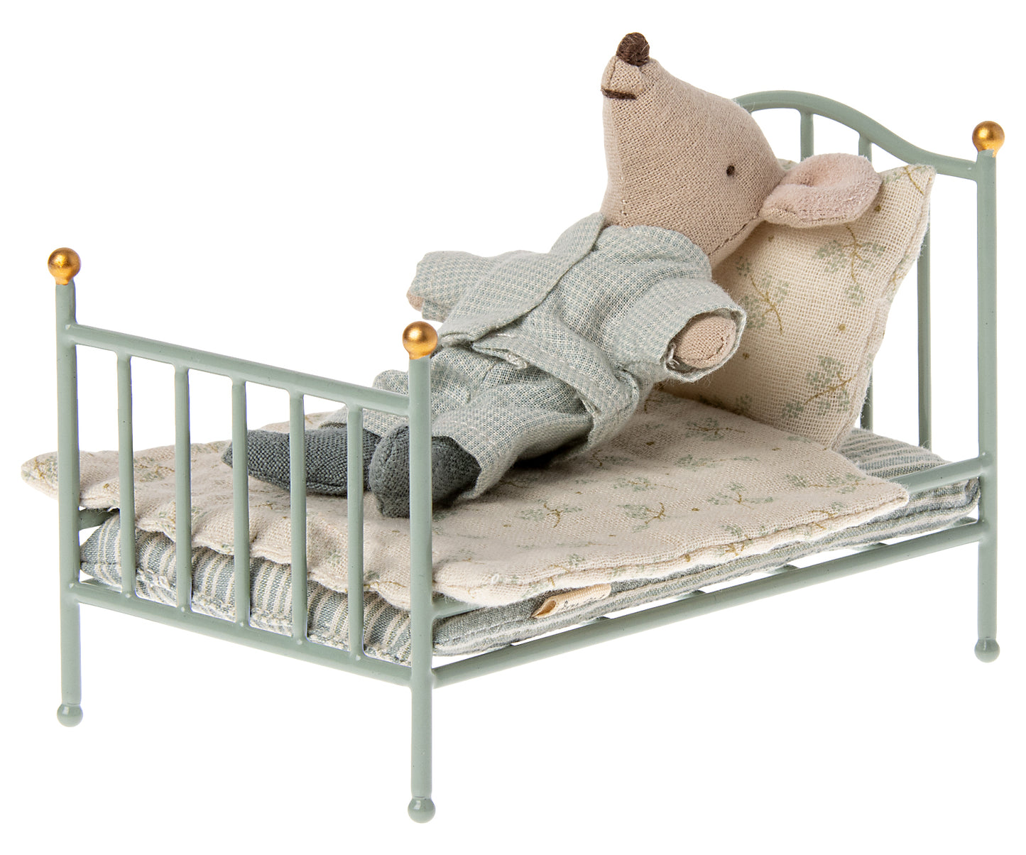 Maileg Letto Vintage Menta - Topo