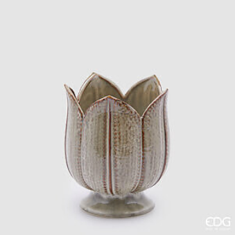EDG Vaso Tulipano Freaky Tortora