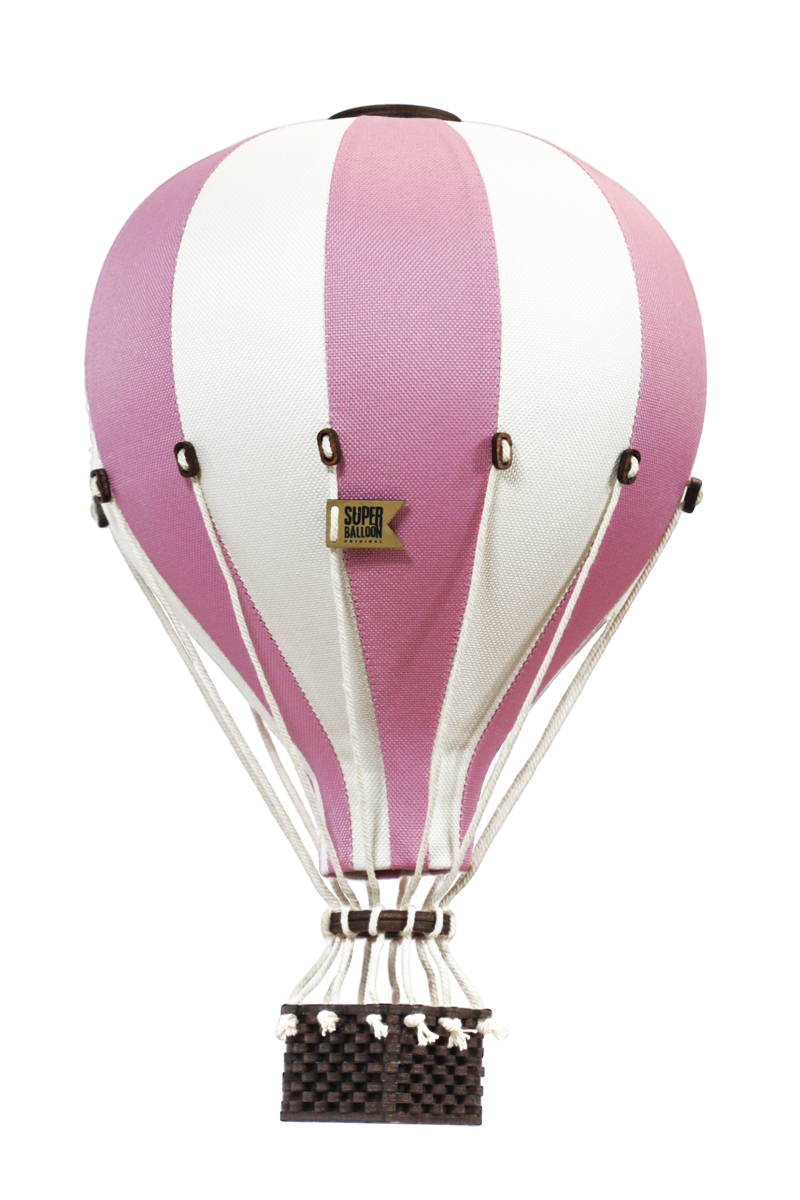 Super Balloon Mongolfiera S/M  colore white/powder pink