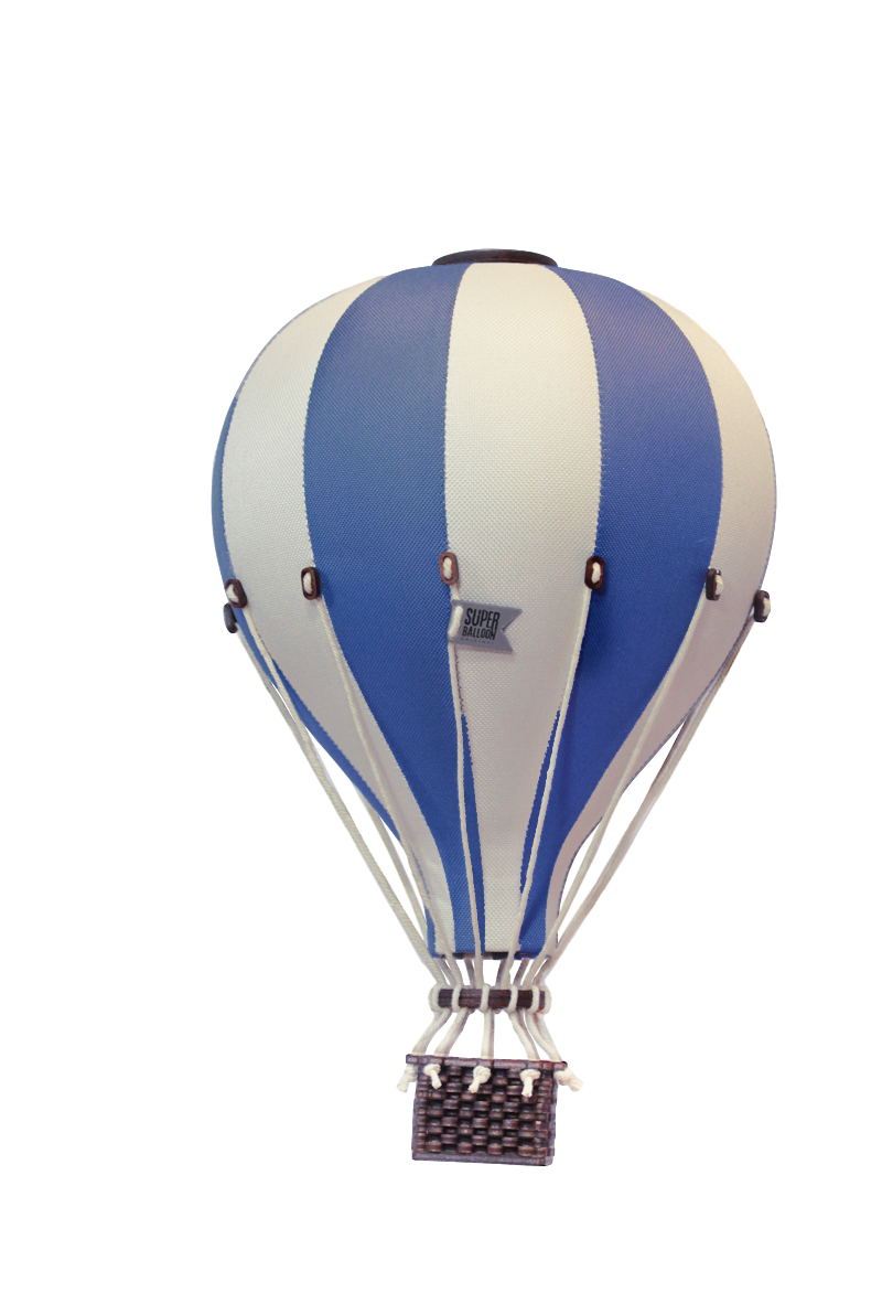 Super Balloon Mongolfiera S/M colore creamy/marine blue