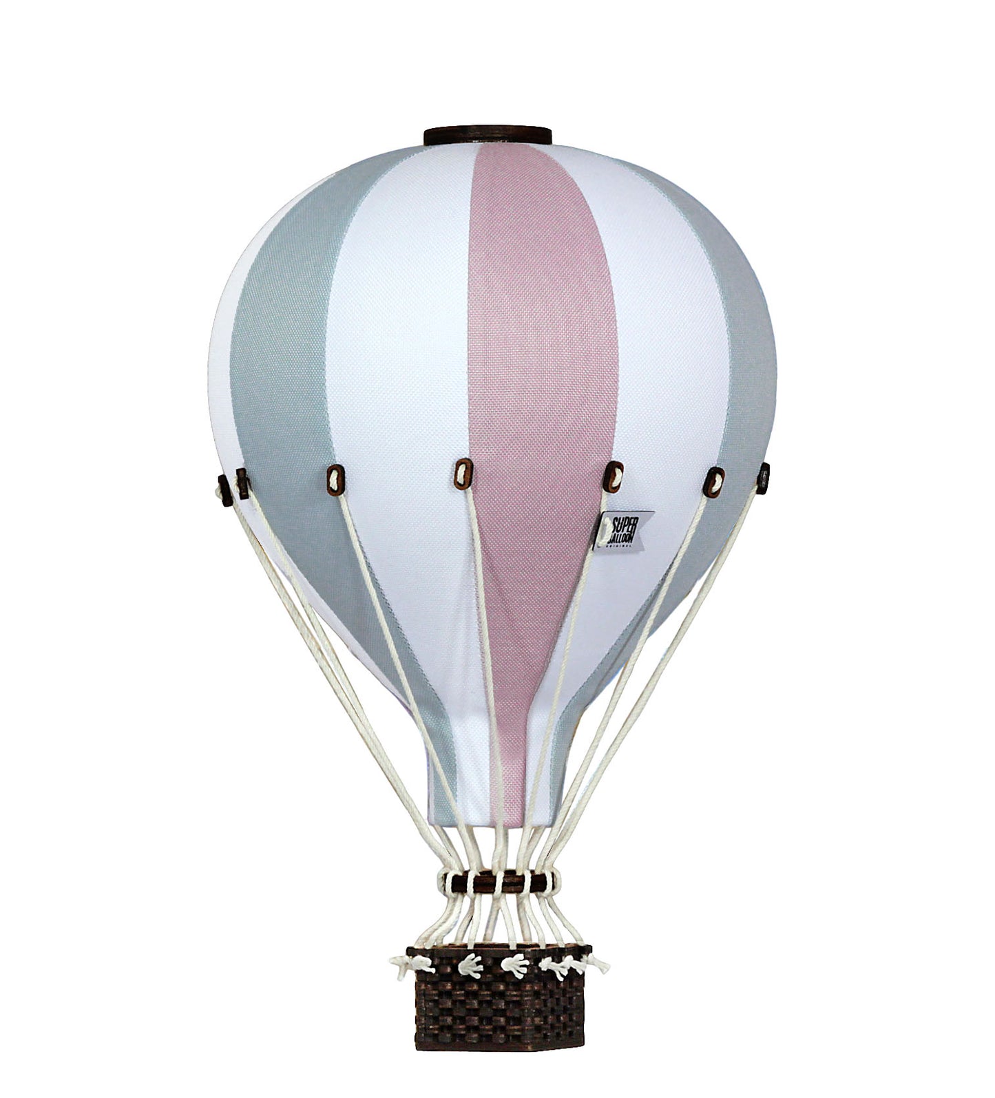 Super Balloon Mongolfiera S/M colore white/lilac/grey