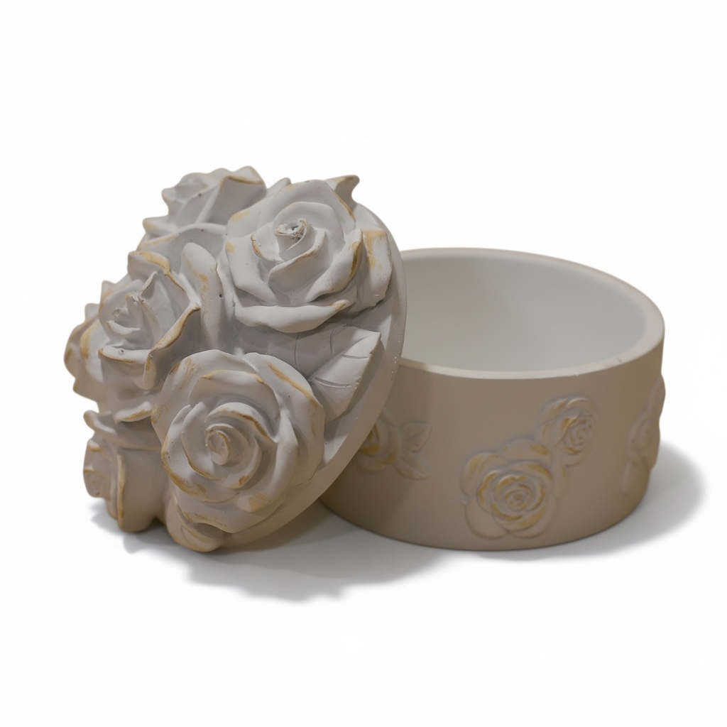 Coccole di Casa Cofanetto tondo "Rose"