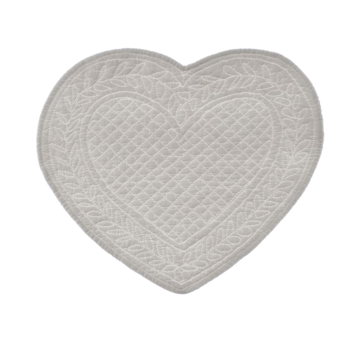 BLANC MARICLÒ - Tovaglietta cuore boutis Carmen
