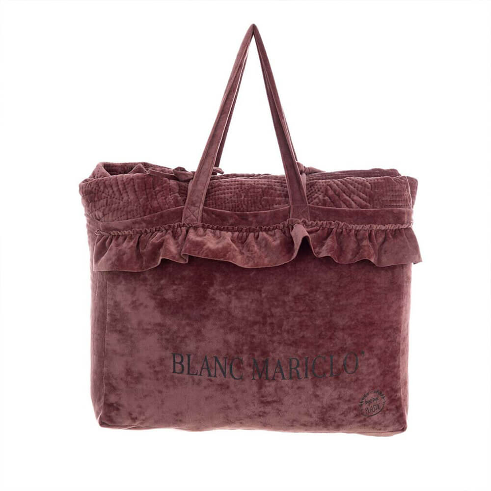 BLANC MARICLÒ Trapunta matrimoniale Foliage Velvet ruggine