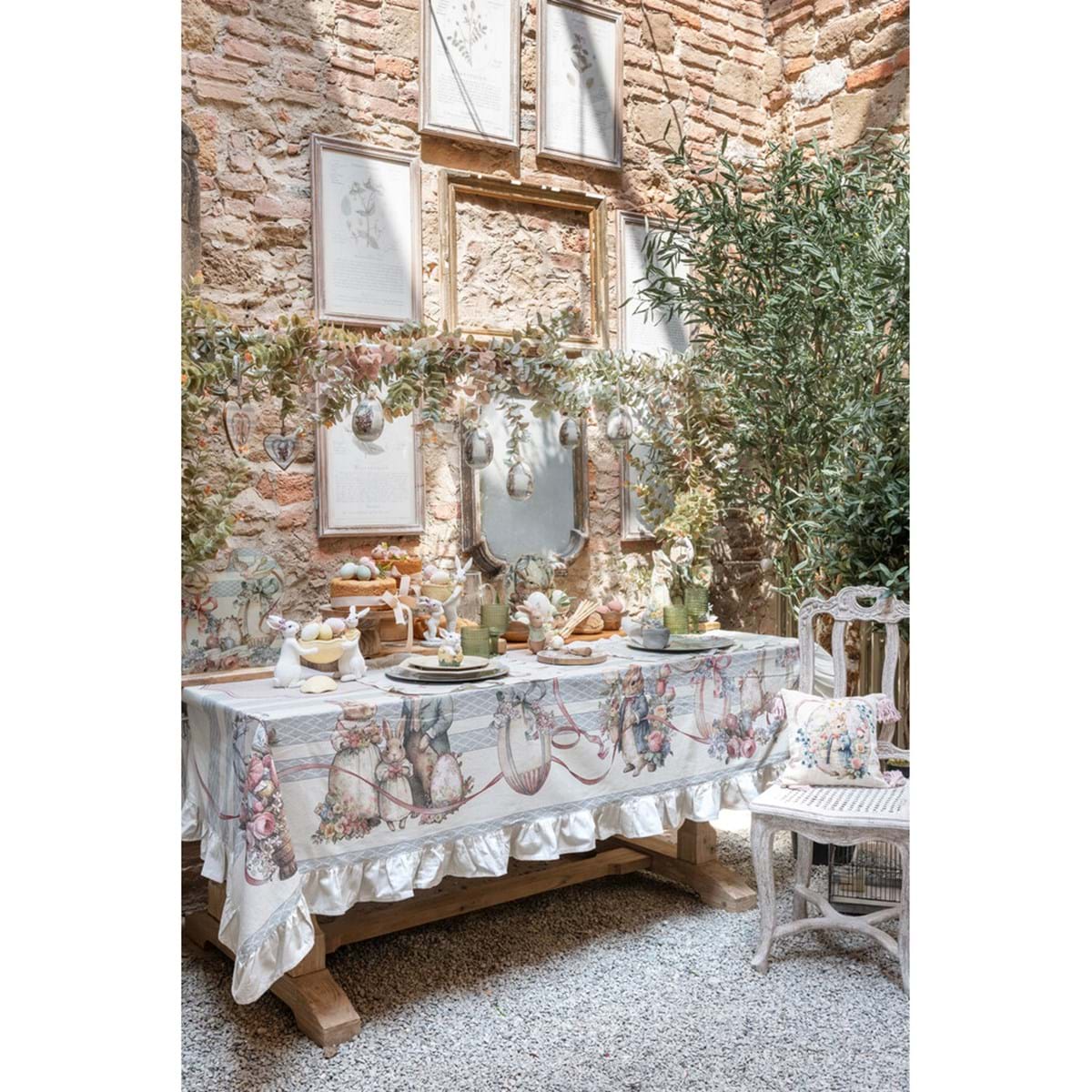 BLANC MARICLÒ - Canovacci assortiti di Pasqua Joyeuses Paques
