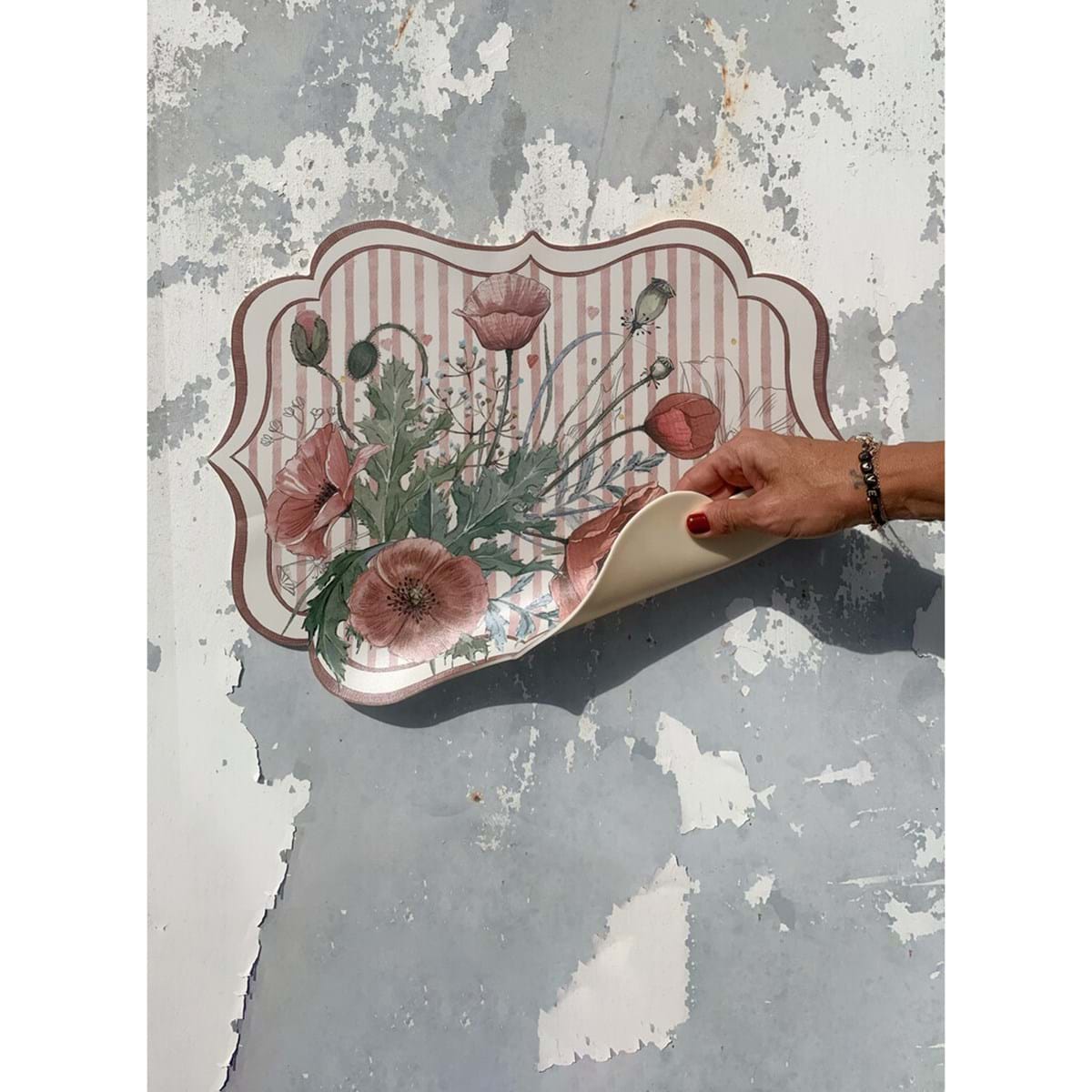 BLANC MARICLÒ - Tovaglietta vinile Coquelicot