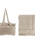 BLANC MARICLÒ - Trapunta Diamante con Gale Beige 300GSM