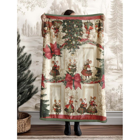 BLANC MARICLÒ - Plaid Sherpa Favola di Natale 420gsm