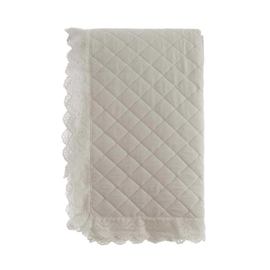 BLANC MARICLÒ - Trapunta con Gala in pizzo 200g + Copriguanciale