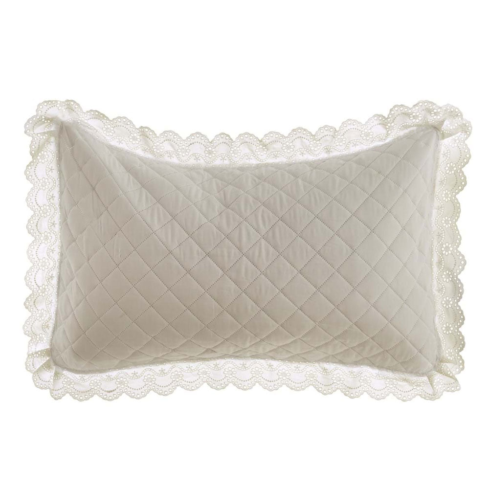 BLANC MARICLÒ - Trapunta con Gala in pizzo 200g + Copriguanciale