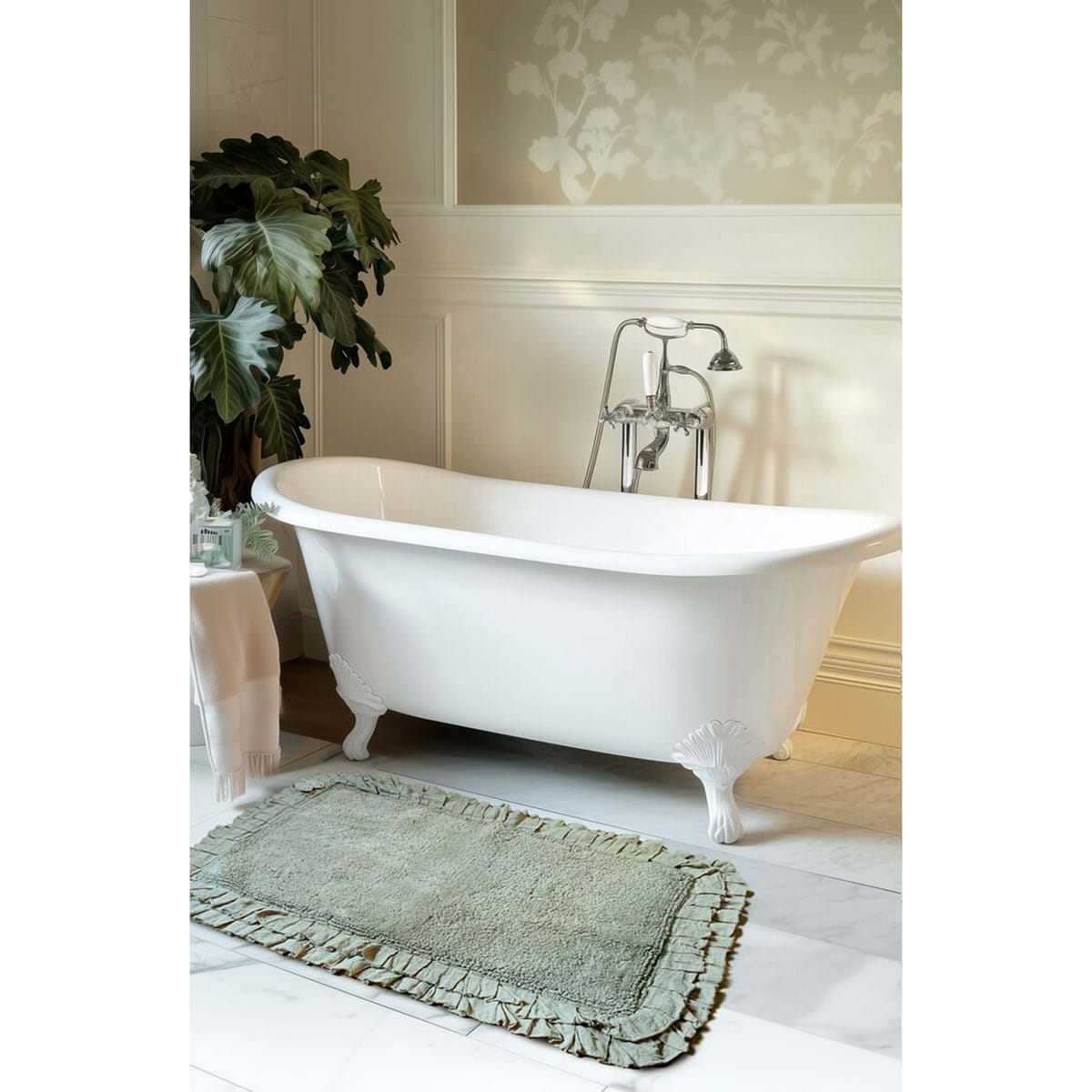 BLANC MARICLÒ Tappeto Bagno Chiaro