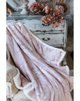 BLANC MARICLÒ- Plaid sherpa 440GSM Rosa