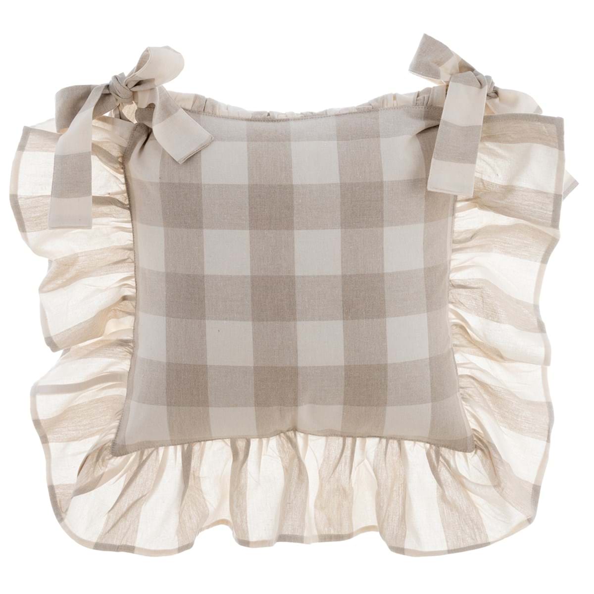 Copricuscino Bolgheri Blanc Mariclò, naturale, con gala shabby chic, romantico, country chic, a Manfredonia Foggia