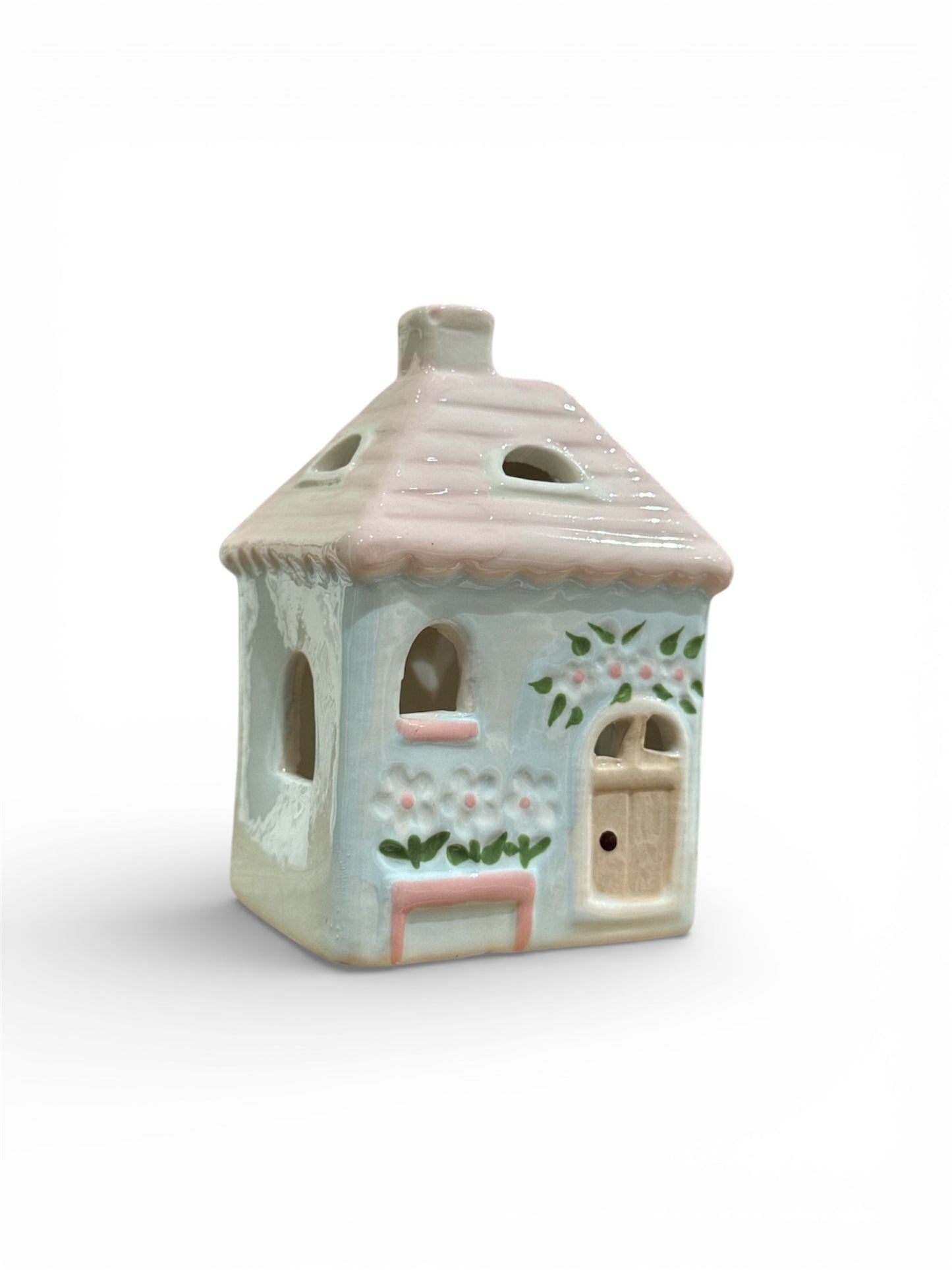 Isabelle Rose - Mini casetta in ceramica con LED 10cm