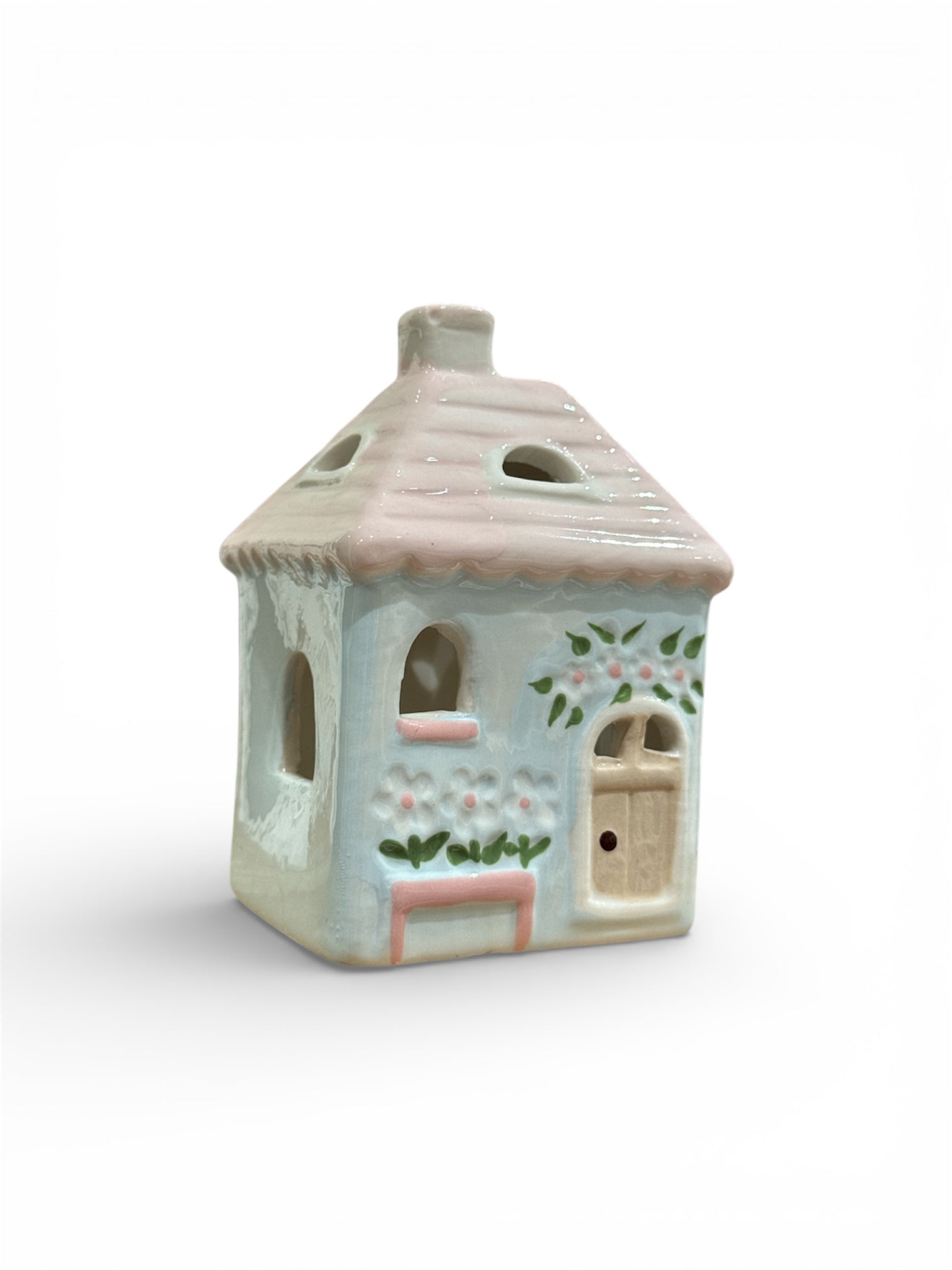 Isabelle Rose - Mini casetta in ceramica con LED 10cm
