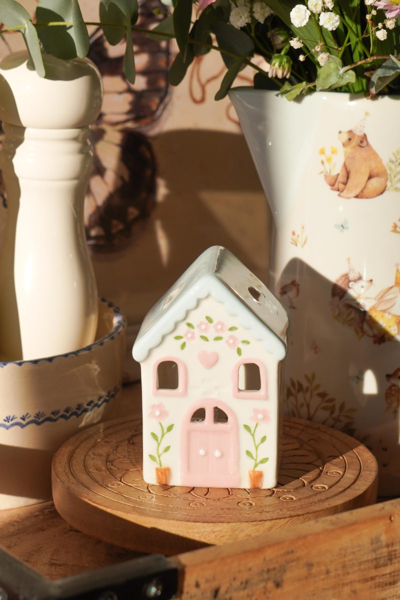 Isabelle Rose - Mini casetta in ceramica con LED 10cm