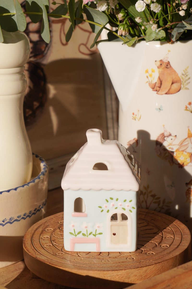 Isabelle Rose - Mini casetta in ceramica con LED 10cm