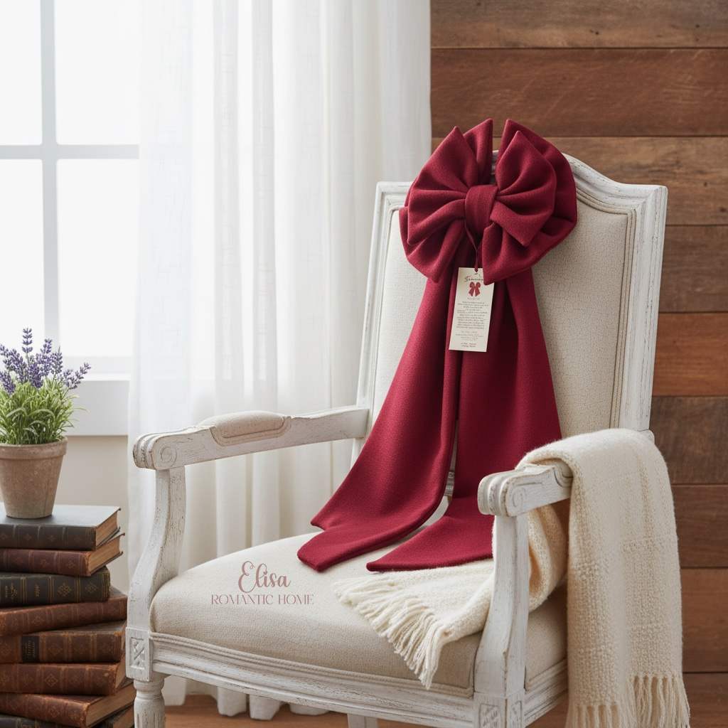 Fiocco natalizio Romantico Rosso 90H – Madame Fioccò