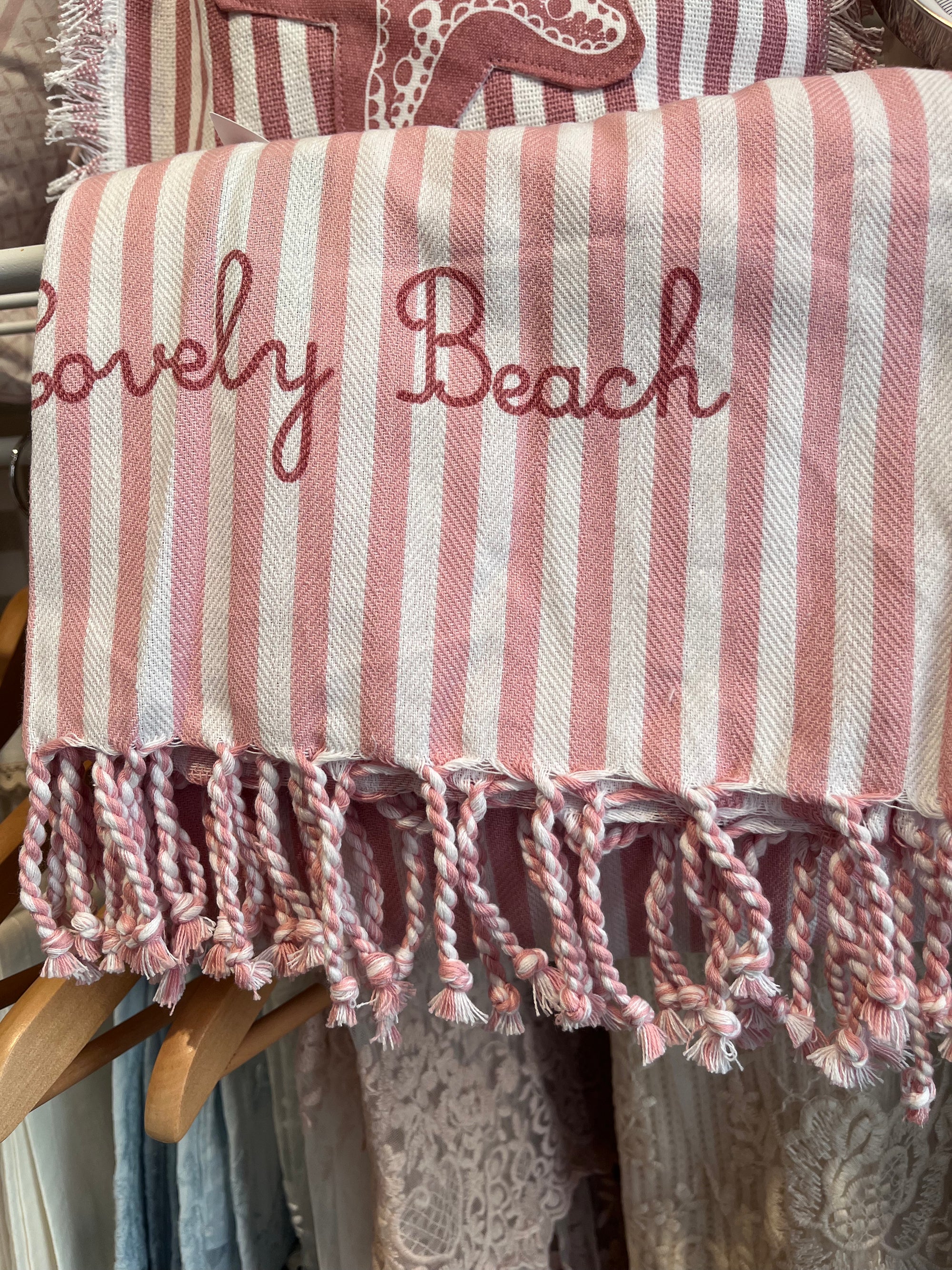 LOVELY SHABBY/BEACH- Telo mare fouta Esterel