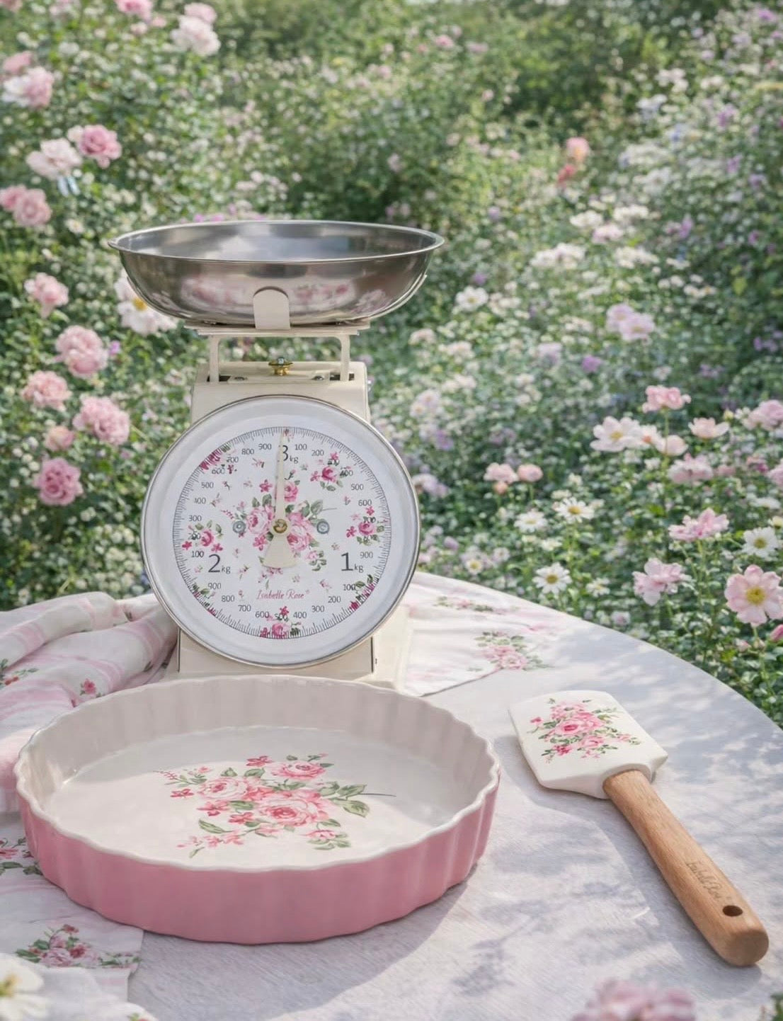 Isabelle Rose - Bilancia da cucina Retrò Bella Beige