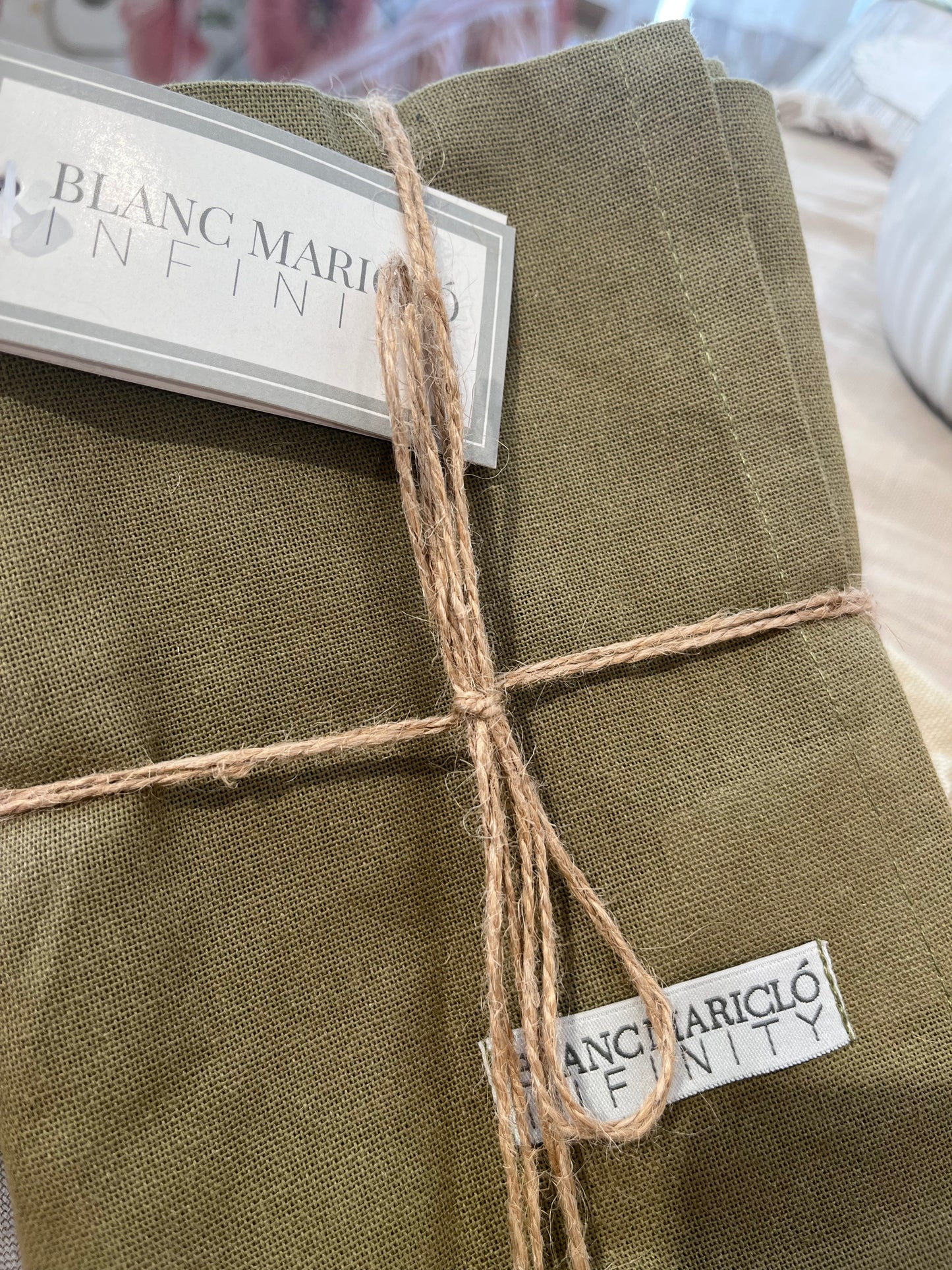 BLANC MARICLÒ Set 6 tovaglioli  New infinity Collection