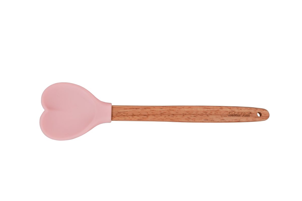 ISABELLE ROSE - Cucchiaio in silicone Cuore colore assortito