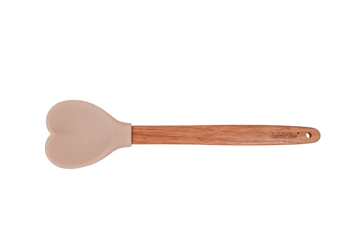 ISABELLE ROSE - Cucchiaio in silicone Cuore colore assortito