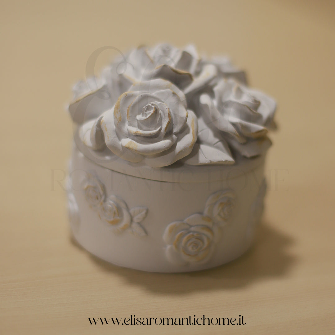 Coccole di Casa Cofanetto tondo "Rose"