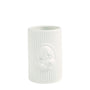 Portaspazzolini in ceramica Marquise elegante e raffinato, con medaglione centrale. Perfetto per il bagno, abbinalo al dispenser Marquise.