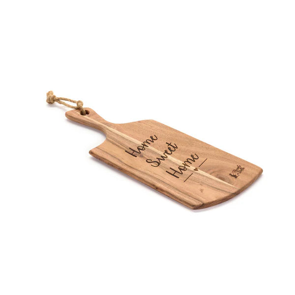 Tagliere "Home Sweet Home" Nuvole di Stoffa in legno di acacia. Elegante,  e country-chic, perfetto per servire o decorare la tua cucina. A Manfredonia 
