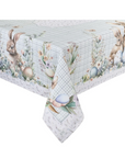 Tovaglia Rabbit Pepen di Nuvole di Stoffa, Pasqua, primavera, conigli, Shabby chic, festività, quadrettini, verde acqua, a Manfredonia Foggia
